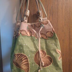 Canvas Seashell Tote Bag
